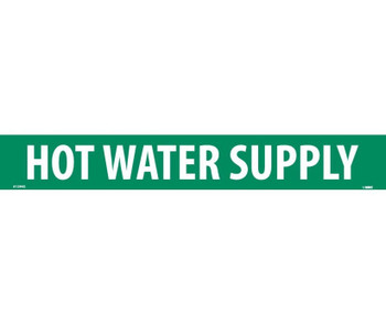 Pipemarker - Hot Water Supply - 2X14 - 1 1/4 Letter - PS Vinyl - A1294G