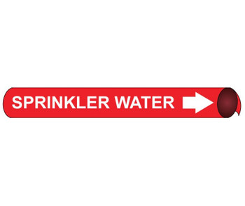 Pipemarker Precoiled - Sprinkler Water W/R - Fits 3/4"-1" Pipe - A4096