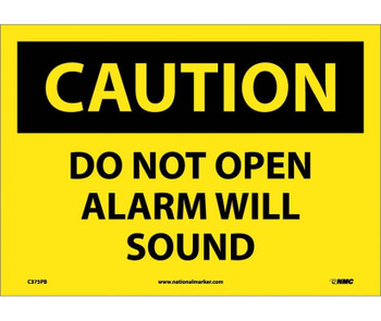 Caution: Do Not Open Alarm Will Sound - 10X14 - PS Vinyl - C375PB