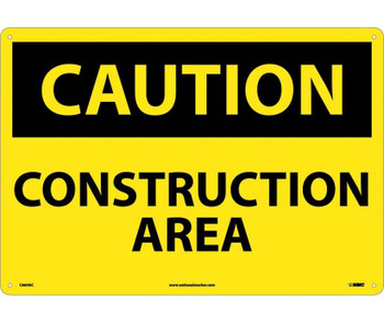 Caution: Construction Area - 14X20 - .040 Alum - C664AC