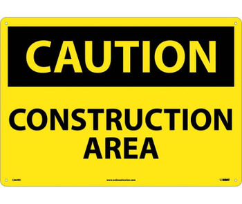 Caution: Construction Area - 14X20. Rigid Plastic - C664RC