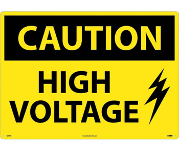 Caution: High Voltage - Graphic - 20X28 - .040 Alum - C669AD