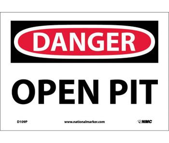 Danger: Open Pit - 7X10 - PS Vinyl - D109P