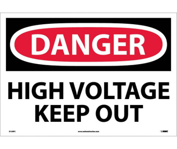 Danger: High Voltage Keep Out - 14X20 - PS Vinyl - D139PC