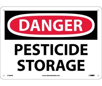 Danger: Pesticide Storage - 10X14 - .040 Alum - D160AB