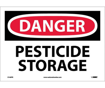 Danger: Pesticide Storage - 10X14 - PS Vinyl - D160PB