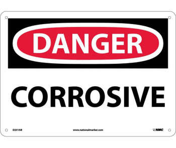 Danger: Corrosive - 10X14 - .040 Alum - D251AB