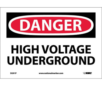 Danger: High Voltage Underground - 7X10 - PS Vinyl - D291P