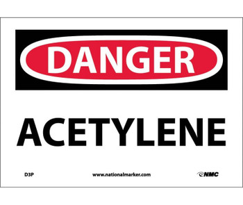 Danger: Acetylene - 7X10 - PS Vinyl - D3P