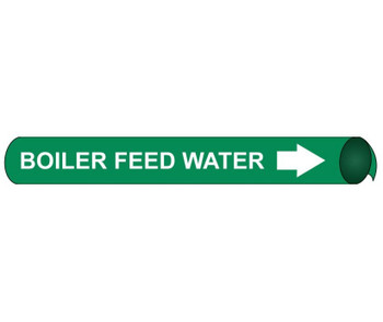 Pipemarker Precoiled - Boiler Feed Water W/G - Fits 3 3/8"-4 1/2" Pipe - D4009