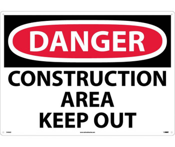 Danger: Construction Area Keep Out - 20X28 - .040 Alum - D404AD