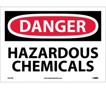 Danger: Hazardous Chemicals - 10X14 - PS Vinyl - D441PB