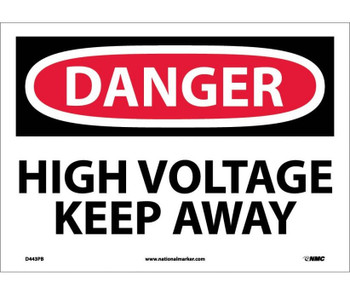 Danger: High Voltage Keep Away - 10X14 - PS Vinyl - D443PB