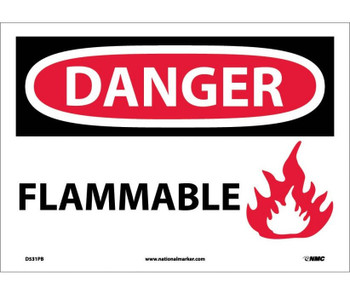 Danger: Flammable - Graphic - 10X14 - PS Vinyl - D531PB