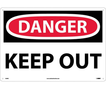 Danger: Keep Out - 14X20 - Rigid Plastic - D59RC