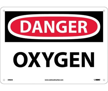 Danger: Oxygen - 10X14 - .040 Alum - D98AB