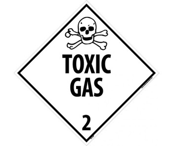 Placard - Toxic Gas 2 - 10.75X10.75 - PS Vinyl - DL133P