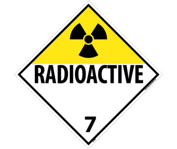 Placard - Radioactive 7 - 10.75X10.75 - PS Vinyl - DL16P