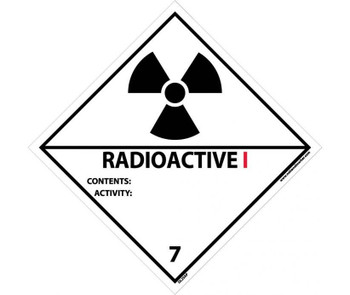 Dot Shipping Labels - Radioactive I - 4X4 - PS Paper - 500/Rl - DL25AL