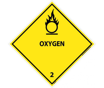 Dot Shipping Labels - Oxygen - 4X4 - PS Vinyl - Pack of 25 - DL7AP