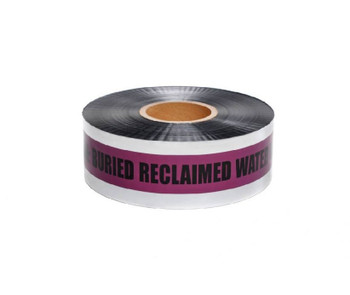 Detectable Underground Tape - Caution Reclaimed Water Line Below  - 2"X1000' - DT2 PRW