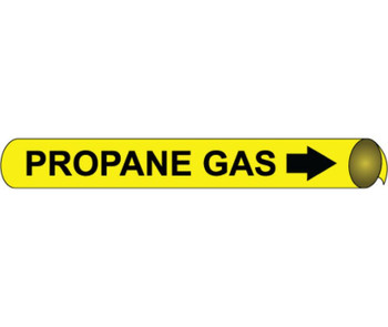 Pipemarker Precoiled - Propane Gas B/Y - Fits 4 5/8"-5 7/8" Pipe - E4086