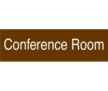 Engraved - Conference Room - 3X10 Brown - 2 Ply Plastic - EN10BN