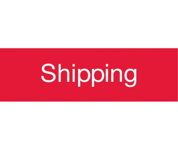 Engraved - Shipping - 3X10 - Red - 2Ply Plastic - EN20R