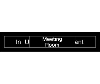 Engraved - Meeting Room In Use/Vacant - 2X10 - Black - 2Ply Plastic - EN304BK