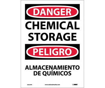 Danger: Chemical Storage Bilingual - 14X10 - PS Vinyl - ESD239PB