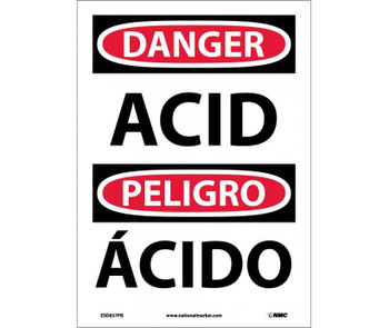 Danger: Acid - Bilingual - 14X10 - PS Vinyl - ESD657PB