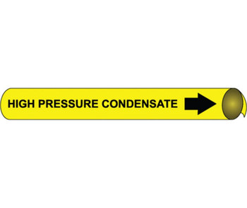 Pipemarker Strap-On - High Pressure Condensate B/Y - Fits 8"-10" Pipe - G4058