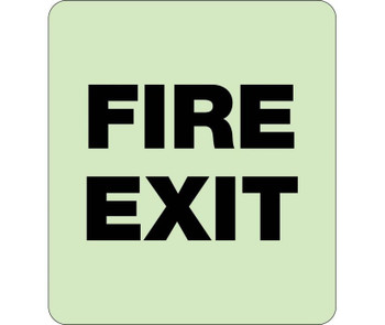 Fire Exit - 8X8 - Glow Ada - GADA109BK