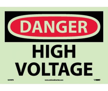 Danger: High Voltage - 10X14 - PS Vinylglow - GD49PB