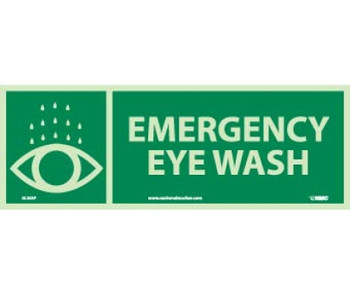 Emergency Eye Wash - 5X14 - PS Glow - GL303P