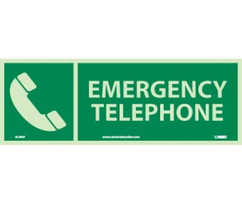 Emergency Telephone - 5X14 - PS Glow - GL306P