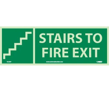 Stairs To Fire Exit (W/ Graphic) - 5X14 - PS Glow - GL320P