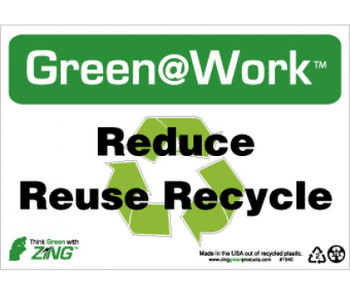 Reduce Reuse Recycle - 7X10 - Recycle Plastic - GW1040