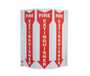 Tri-View Slim - Fire Extinguisher - 12X9 - Recycle Plastic - GW4052