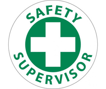 Hard Had Emblem - Safety Supervisor - 2" Dia - PS Vinyl - HH28