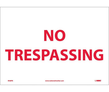 No Trespassing - 10X14 - PS Vinyl - M58PB