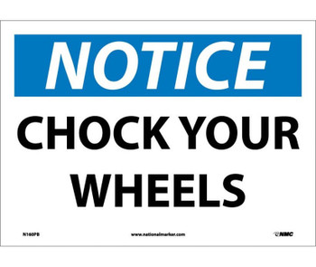 Notice: Chock Your Wheels - 10X14 - PS Vinyl - N160PB