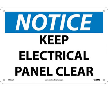 Notice: Keep Electrical Panel Clear - 10X14 - .040 Alum - N164AB