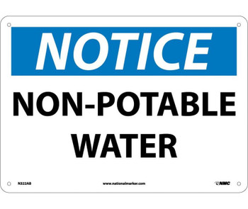 Notice: Non-Potable Water - 10X14 - .040 Alum - N322AB