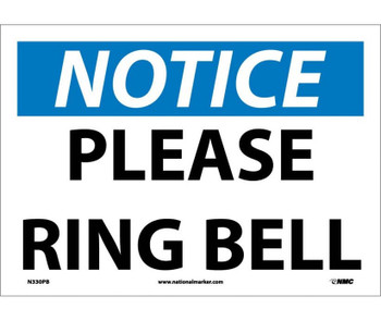 Notice: Please Ring Bell - 10X14 - PS Vinyl - N330PB