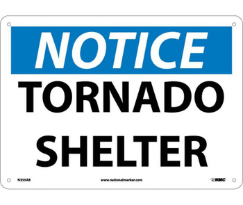 Notice: Tornado Shelter - 10X14 - .040 Alum - N355AB