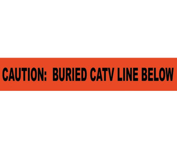 Non-Detectable Underground Tape - Caution Buried Catv Line Below - 3"X1000' - ND3 OCATV