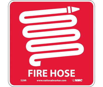 Fire Hose (W/ Graphic) - 7X7 - Rigid Plastic - S29R