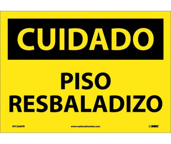 Cuidado - Piso Resbaladizo - 10X14 - PS Vinyl - SPC366PB