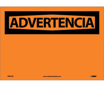 Advertencia - Blank - 10X14 - PS Vinyl - SPW1PB